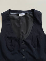 Load image into Gallery viewer, Yessica Midnight Blue Pinstripe Waistcoat - Bust 40
