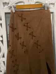 Serena Kay Vintage Suede Skirt-Waist 28