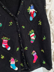 Christmas Sweater Vest-Bust 40