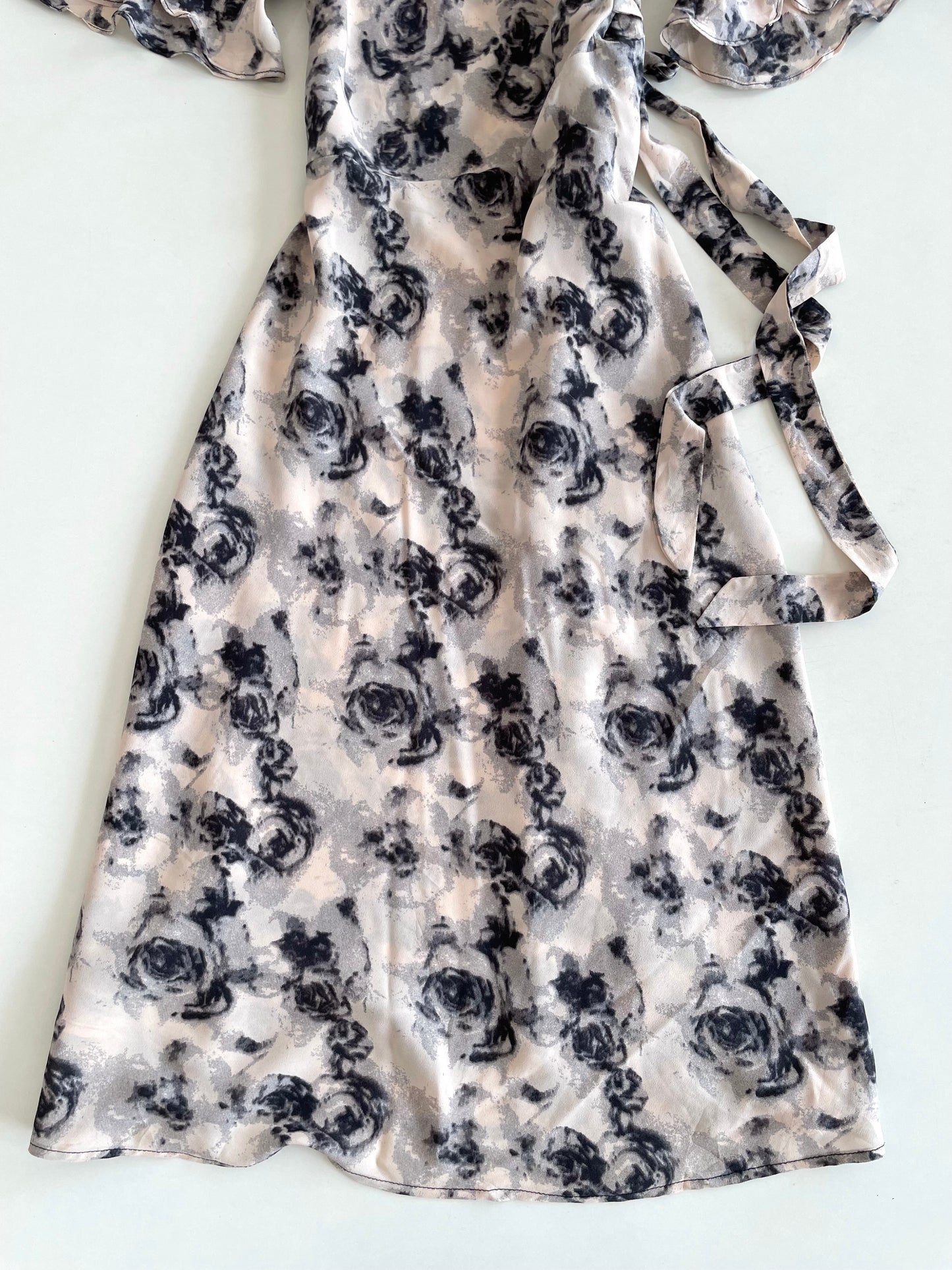 Black Rosie Wrap Dress-Bust 42