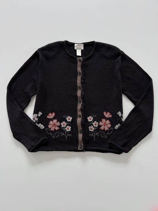 Christopher&Banks Embroidered Sweater-Bust 46