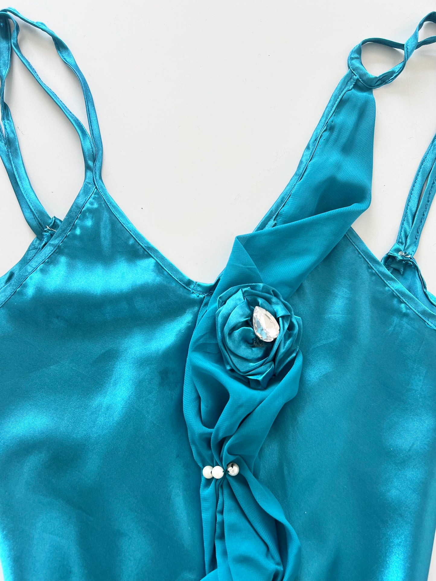 Vintage Satin Dress-Bust 34 to 36