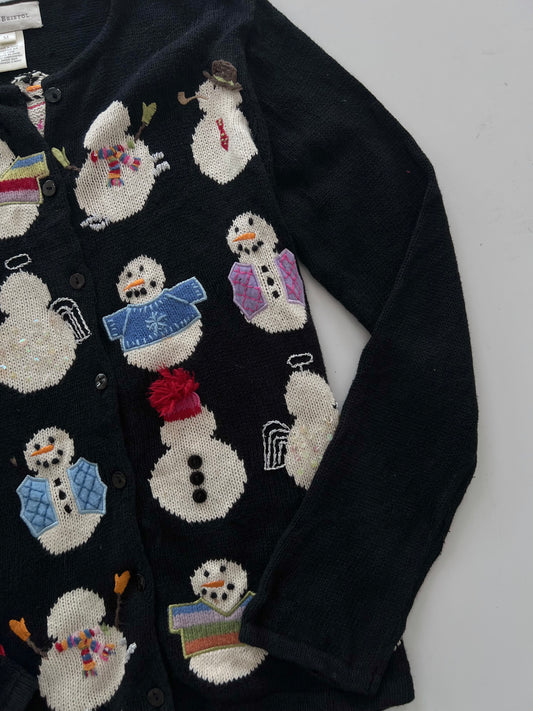 Susan Bristol Embroidered Christmas Sweater-Bust 40