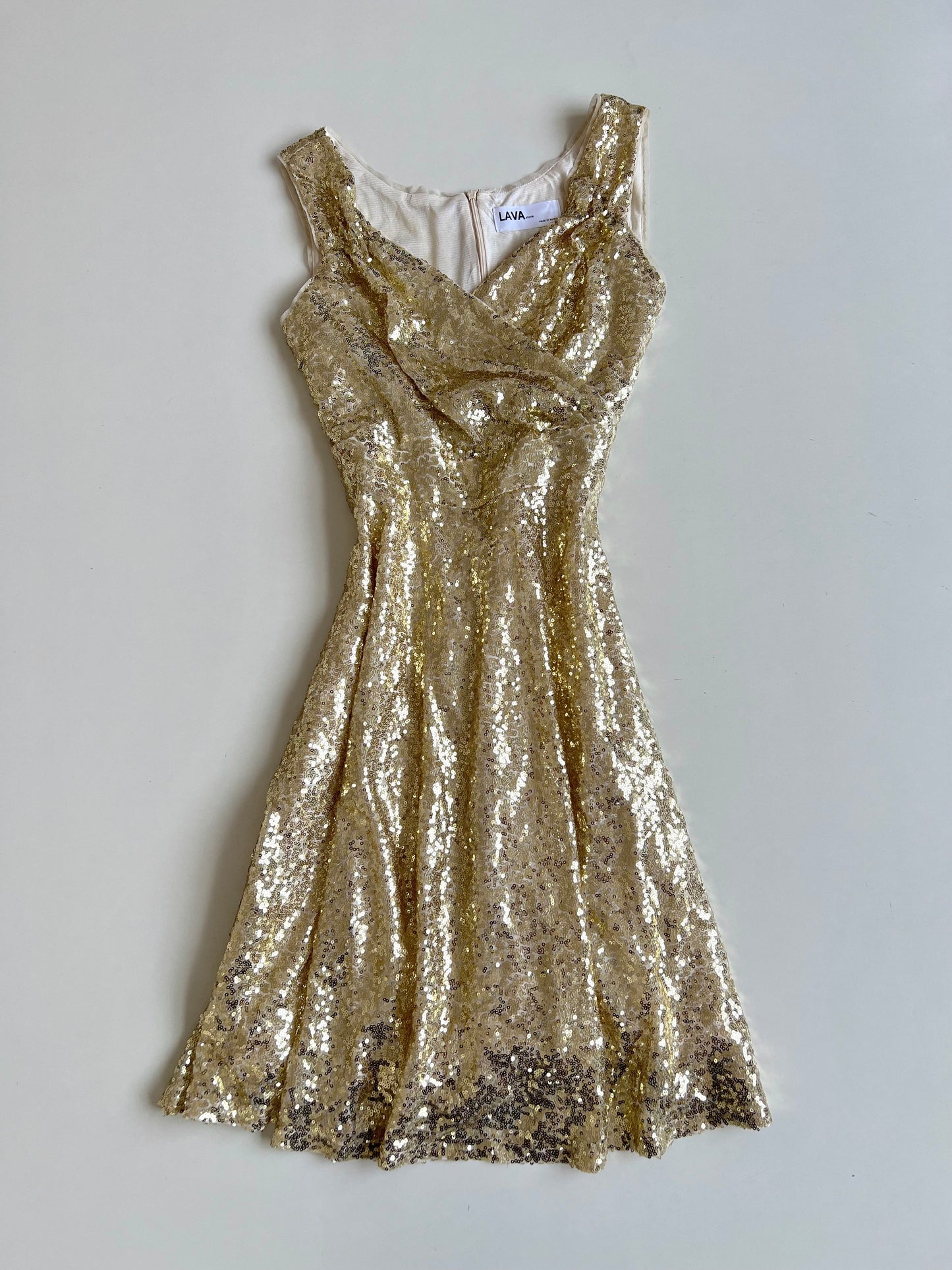 Lava Sequin Vintage Dress-Bust 36 to 38