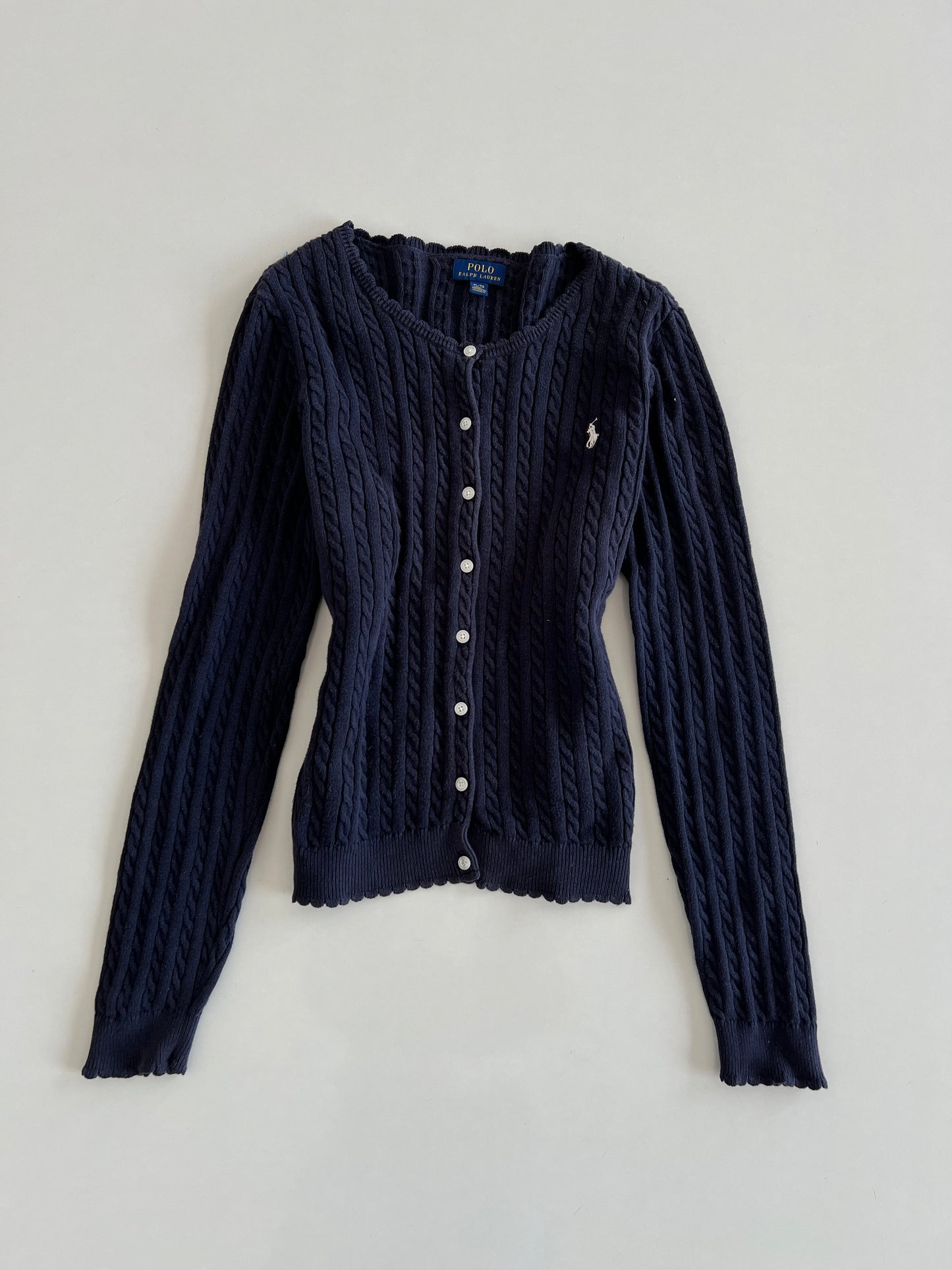 Ralph Lauren 100% Cotton Vintage Cardigan-Bust 38 to 40