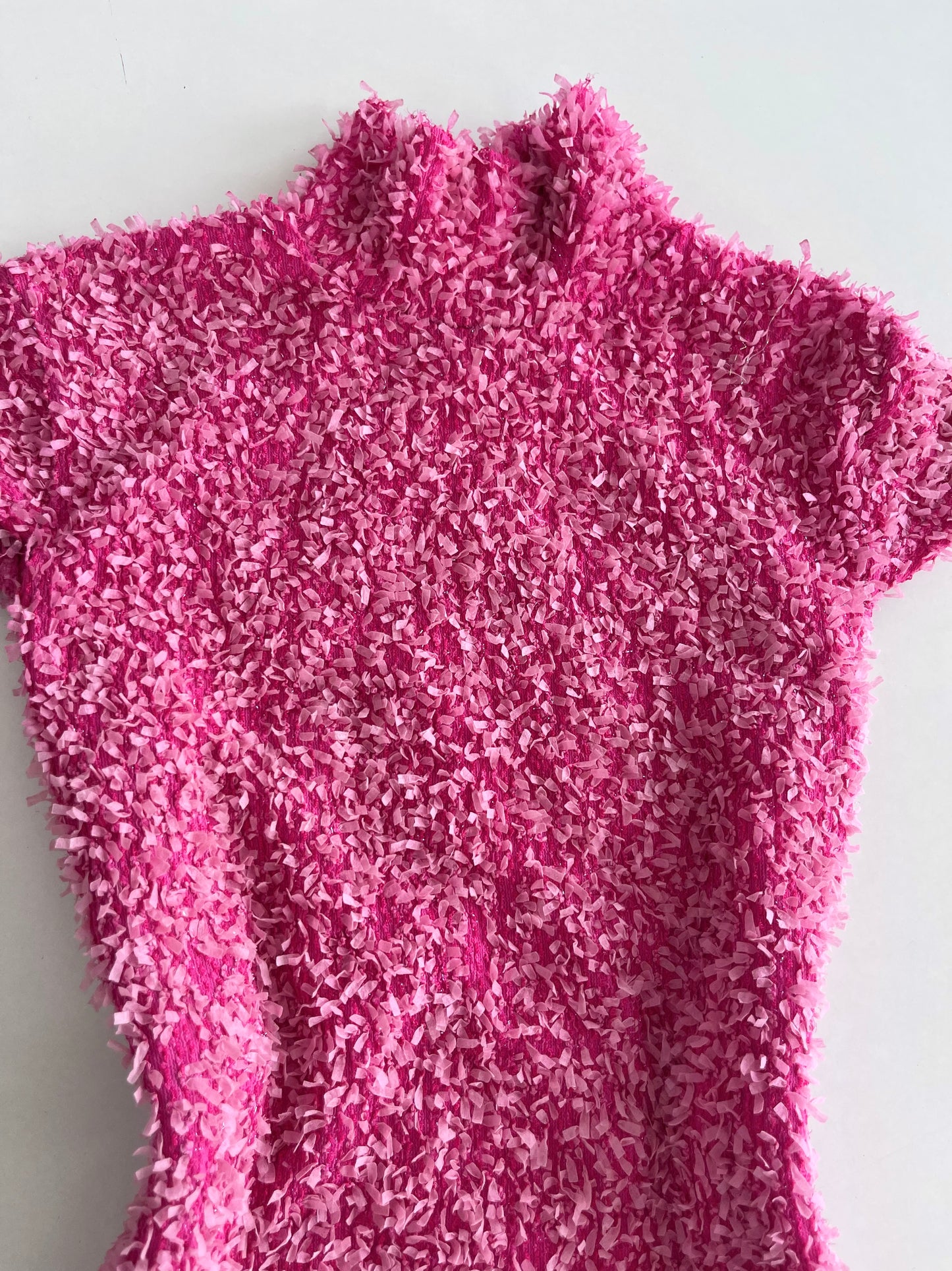 Vintage Textured Pink Top-Bust 34 to 36