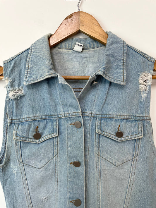 Zen Denim Vest-Bust 32