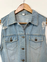 Zen Denim Vest-Bust 32