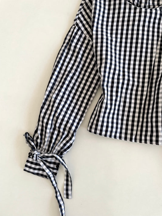 Zara Gingham Top-Bust 40