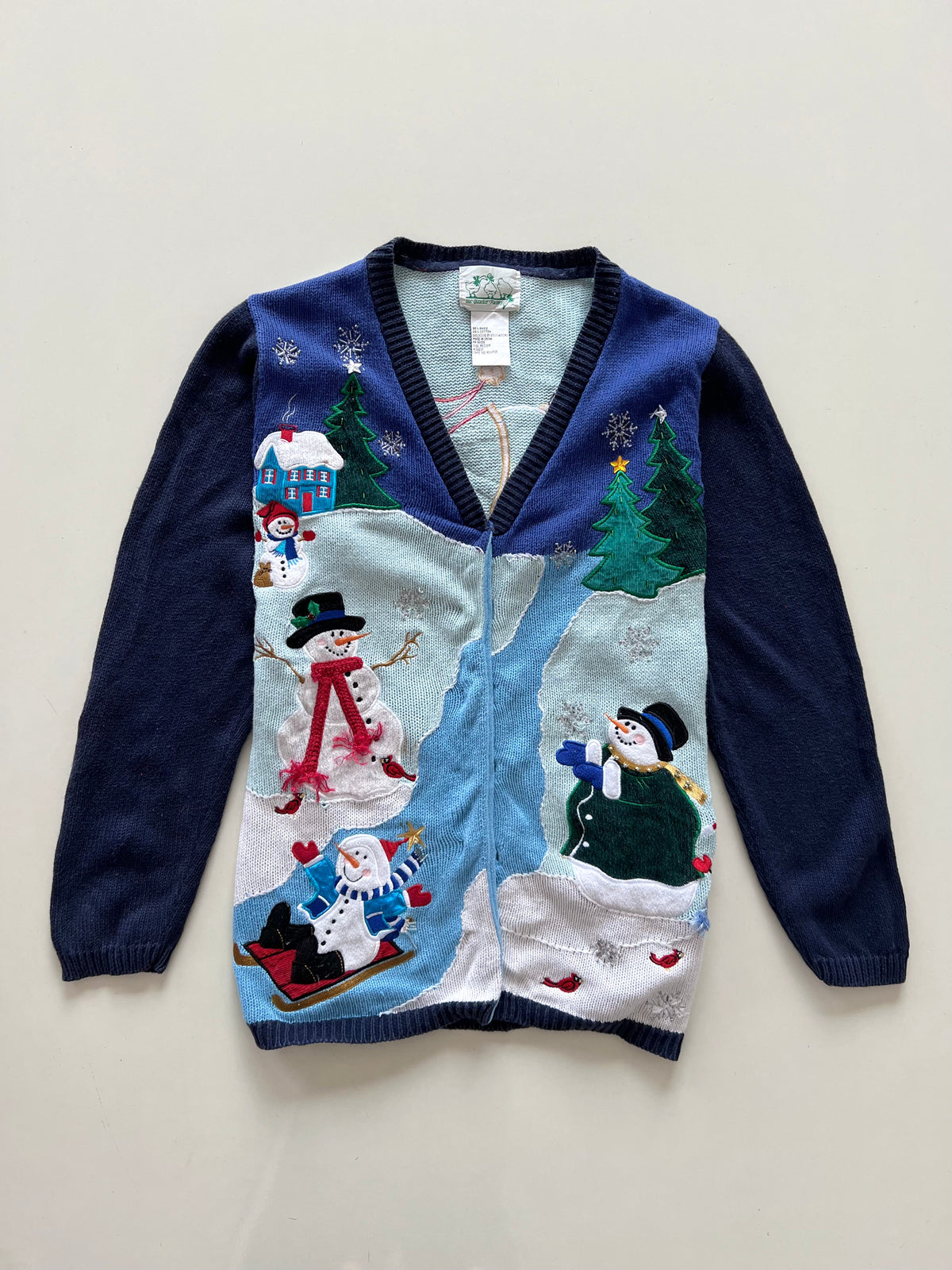The Quacker Factory Christmas Cardigan Sweater-Bust 48