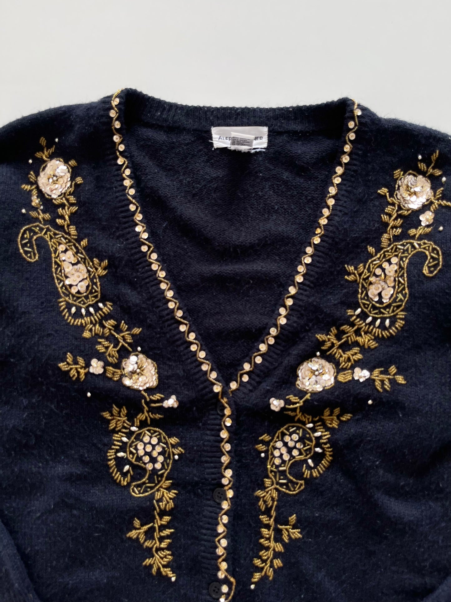 Alfred Dunner Embroidered Sweater-Bust 56