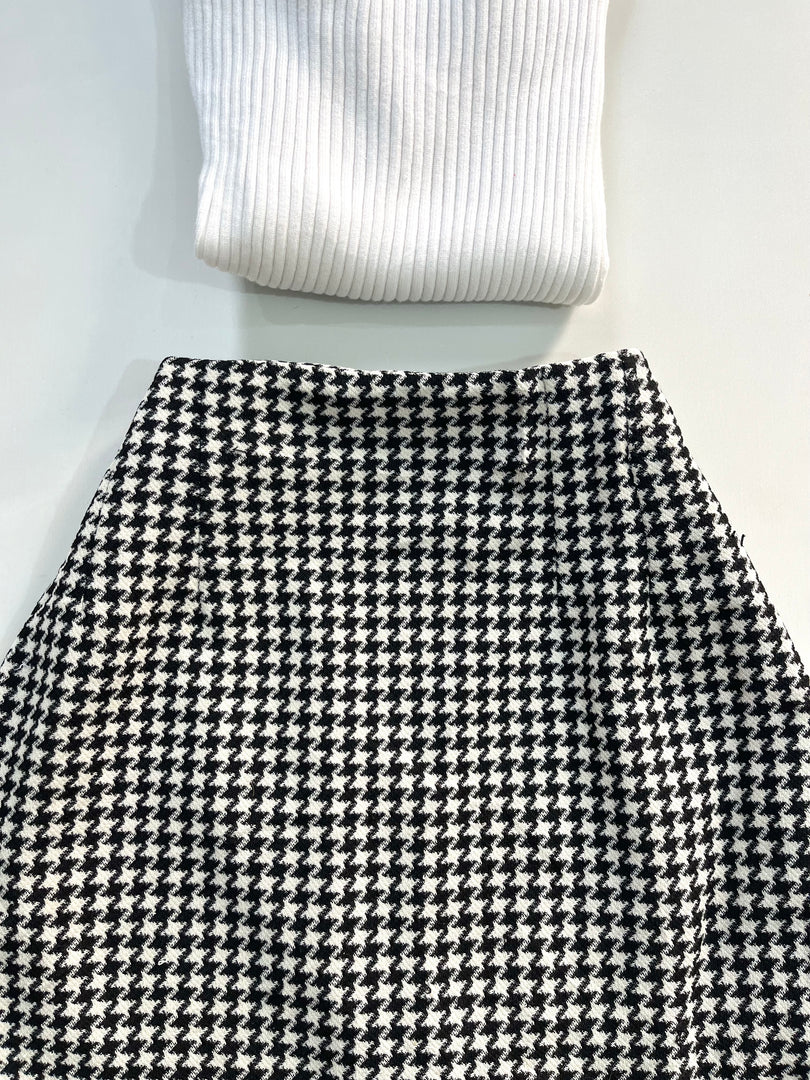 Un Deux Trois Tweed Skirt-Waist 28