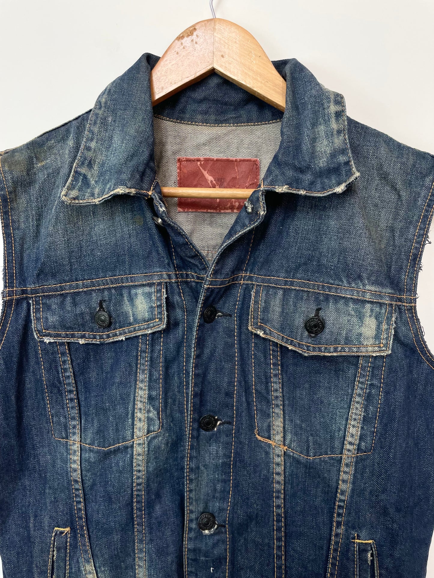 Denim Vest-Bust 38