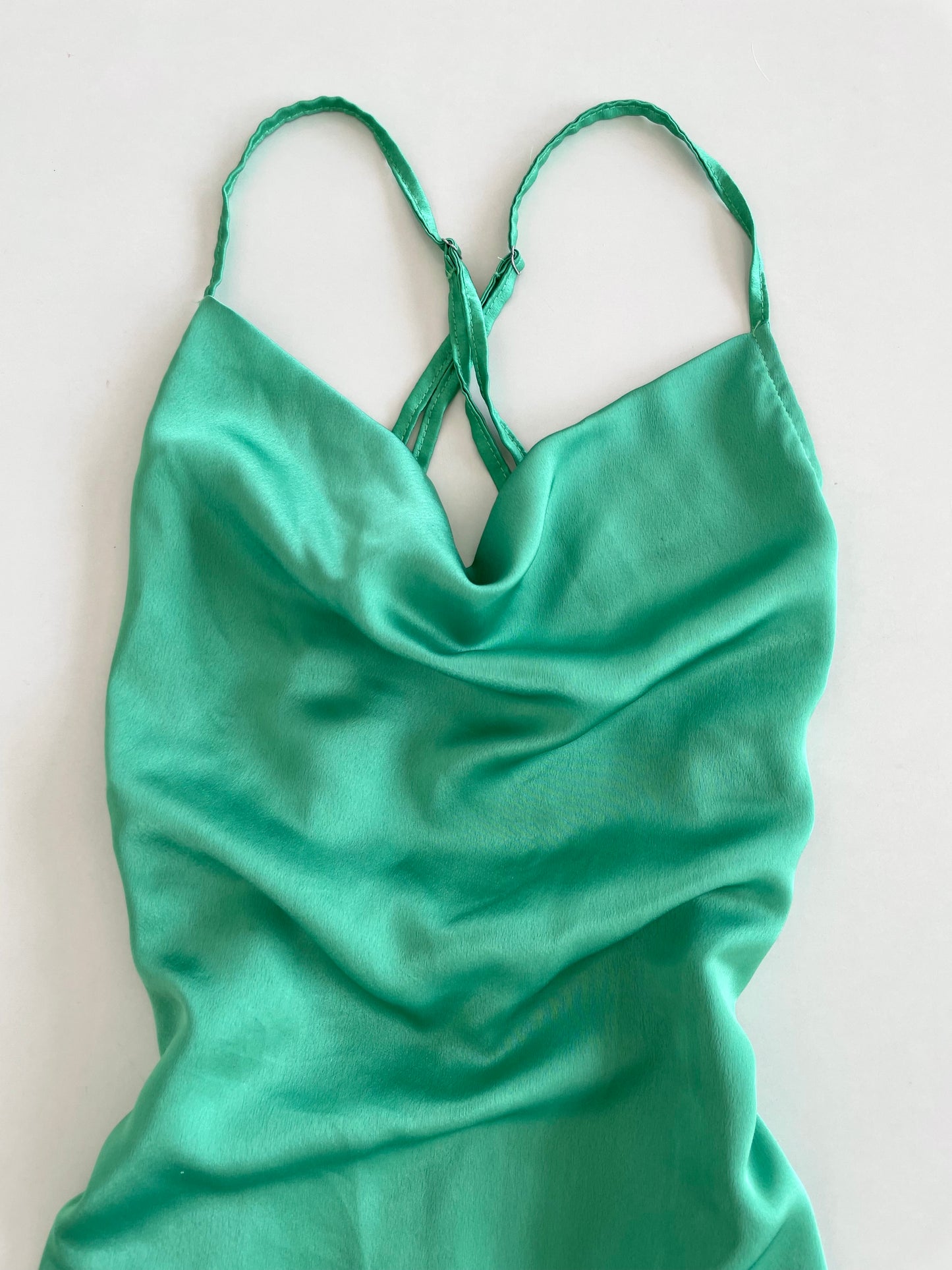 PrettyLittleThing Satin Dress-Bust 28