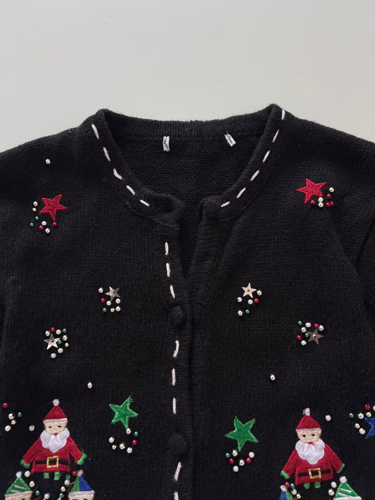 Christmas Embroidered Sweater-Bust 32
