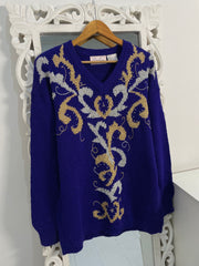 Embroidered Sweater-Bust 44