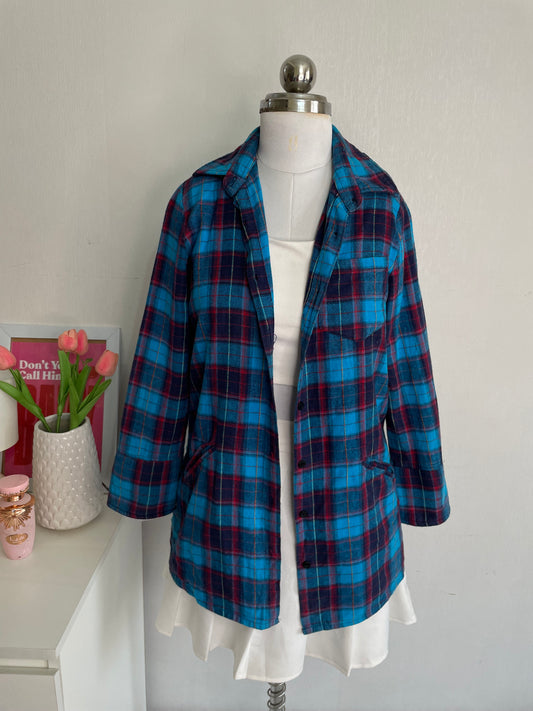 PLAID COTTON SHIRT - BUST 34