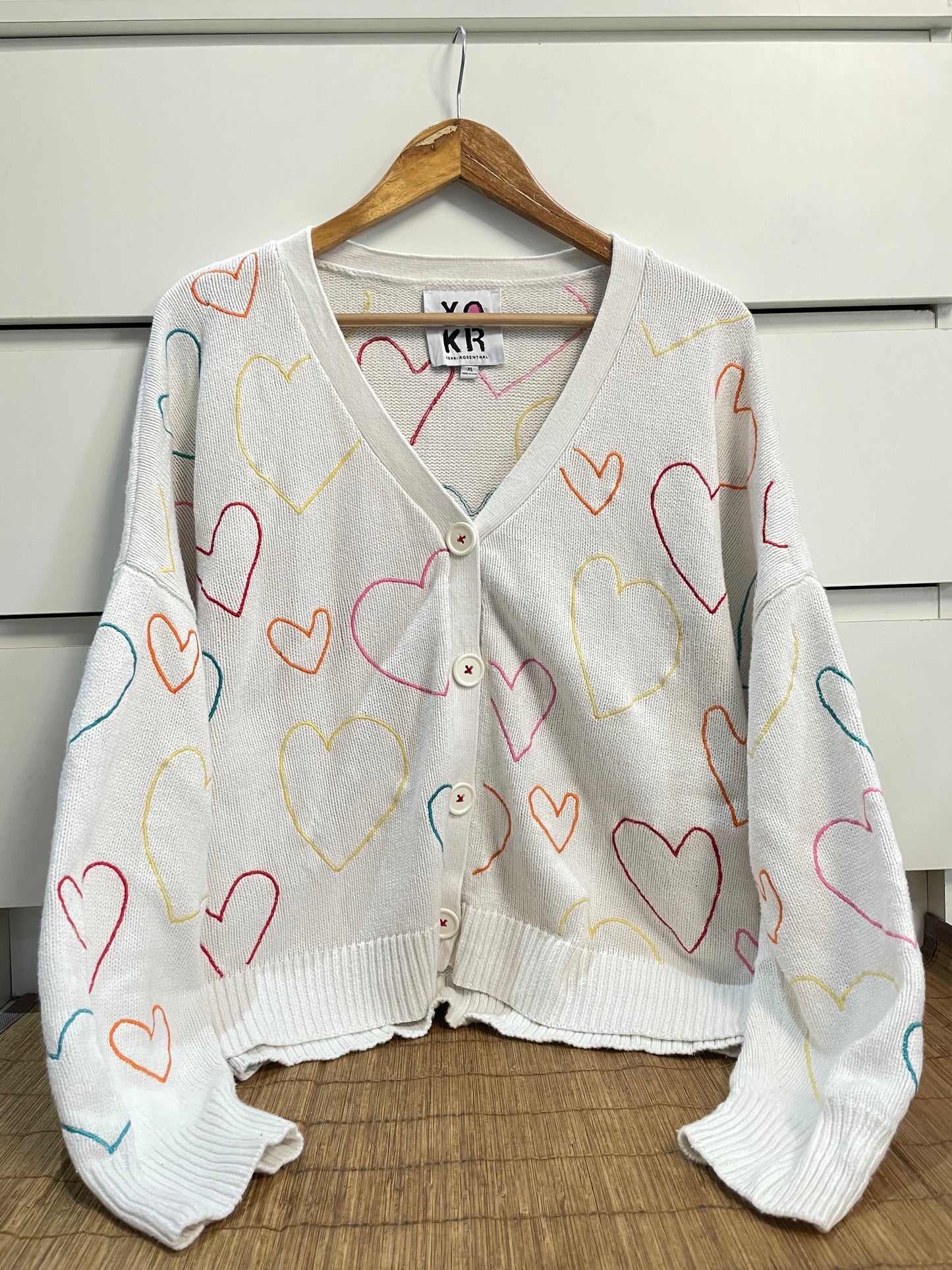Embroidered Vintage Sweater-Bust 58
