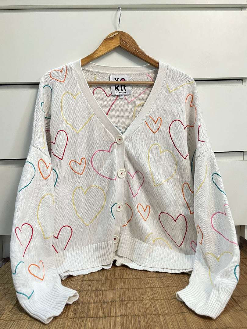 Embroidered Vintage Sweater-Bust 58