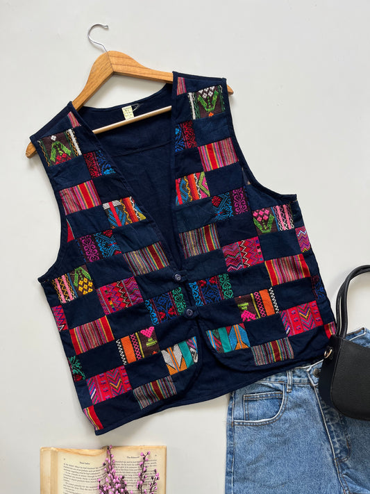 Patchwork Vintage Waistcoat - Bust 42