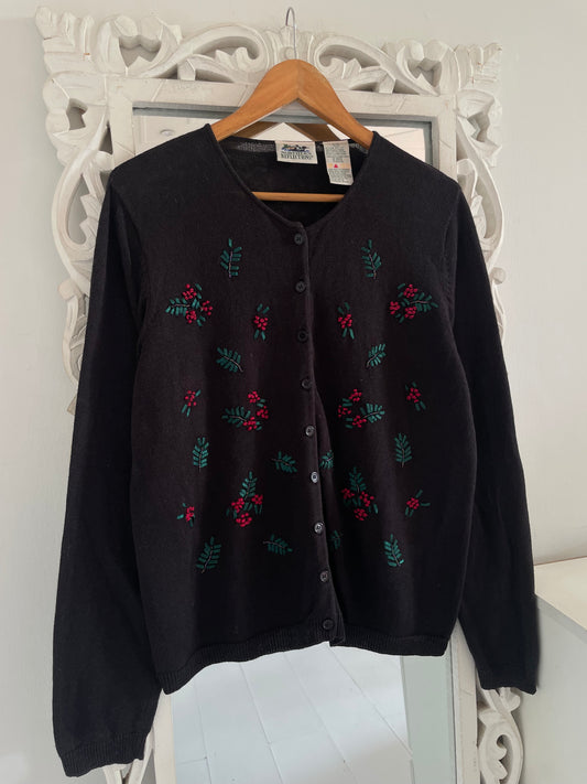 Northern Reflections Embroidered Vintage Sweater-Bust 44