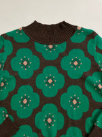 Load image into Gallery viewer, Floral Green Super Soft Sweater-Bust 34 to 38
