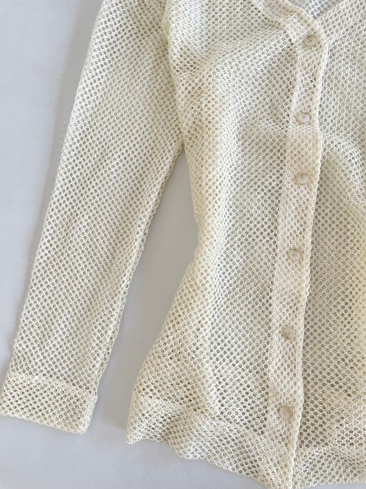 Crochet Sheer Shirt -Bust 44
