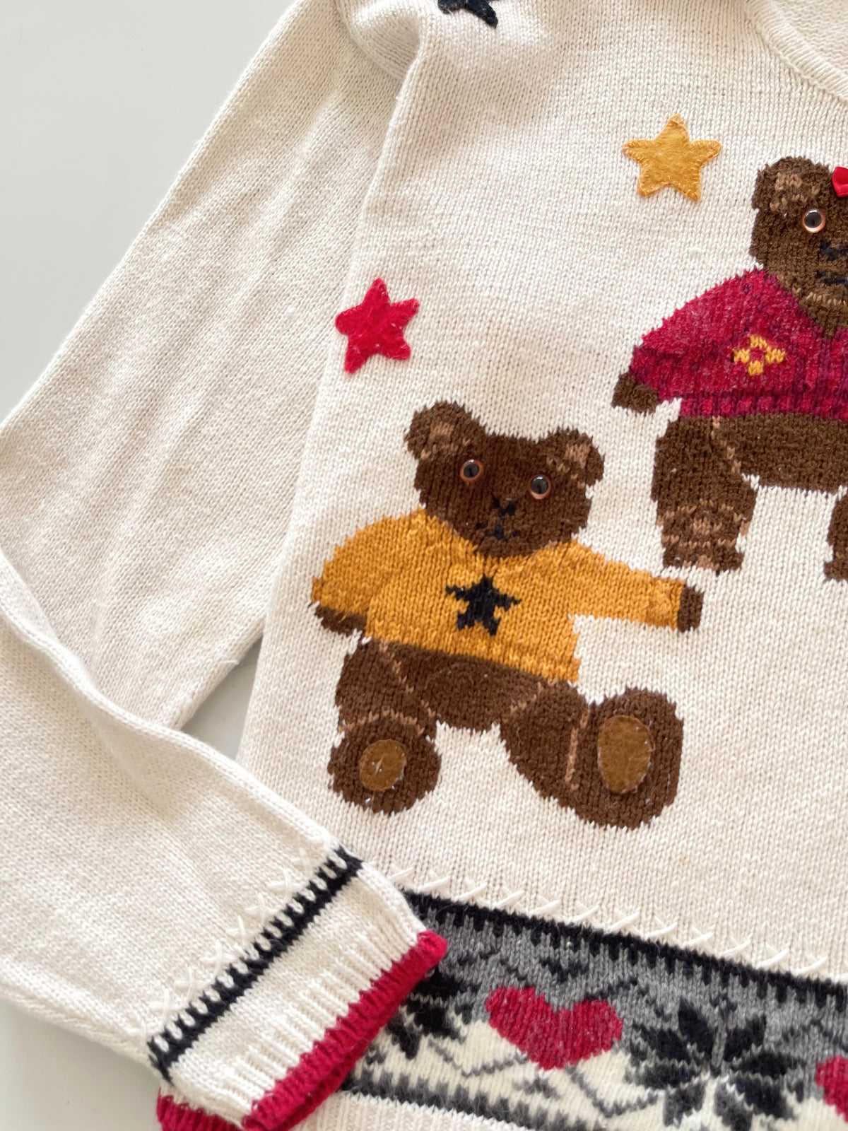 Karren Scott Christmas Embroidered Sweater-Bust 46