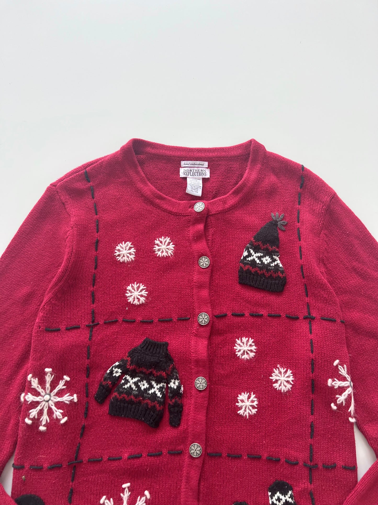 Northern Reflections Embroidered Sweater-Bust 48