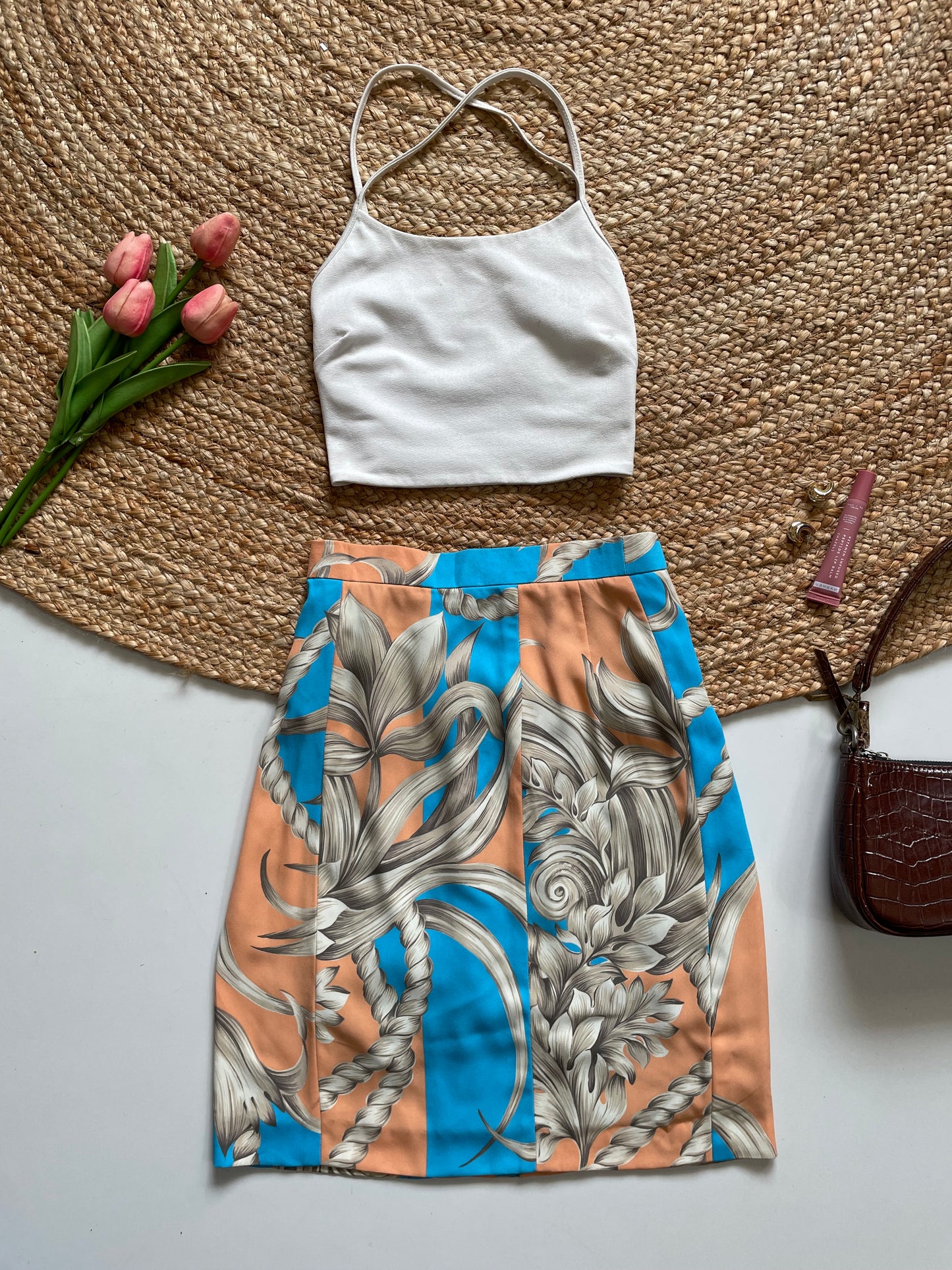 PRINTED SKIRT - WAIST 24