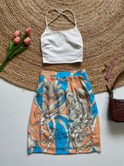 PRINTED SKIRT - WAIST 24