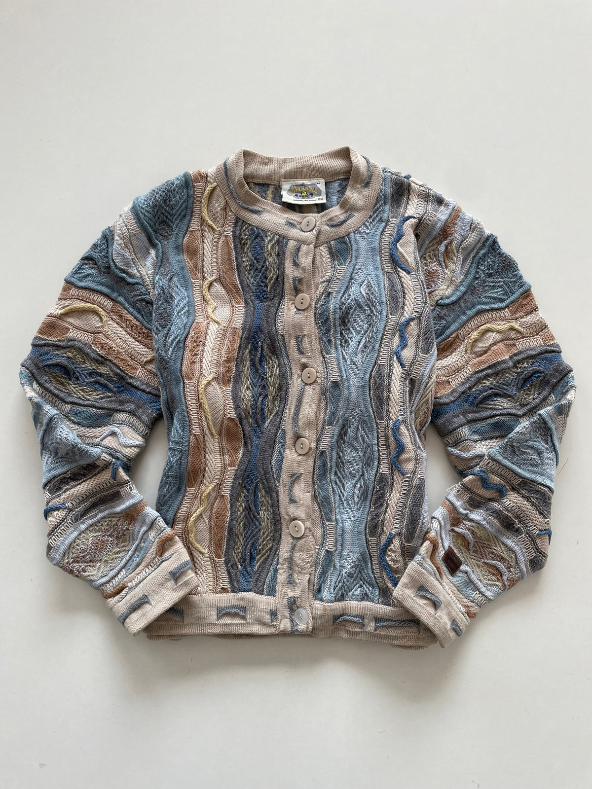 Aklanda 100% Pure New Wool Vintage Cardigan-Bust 38
