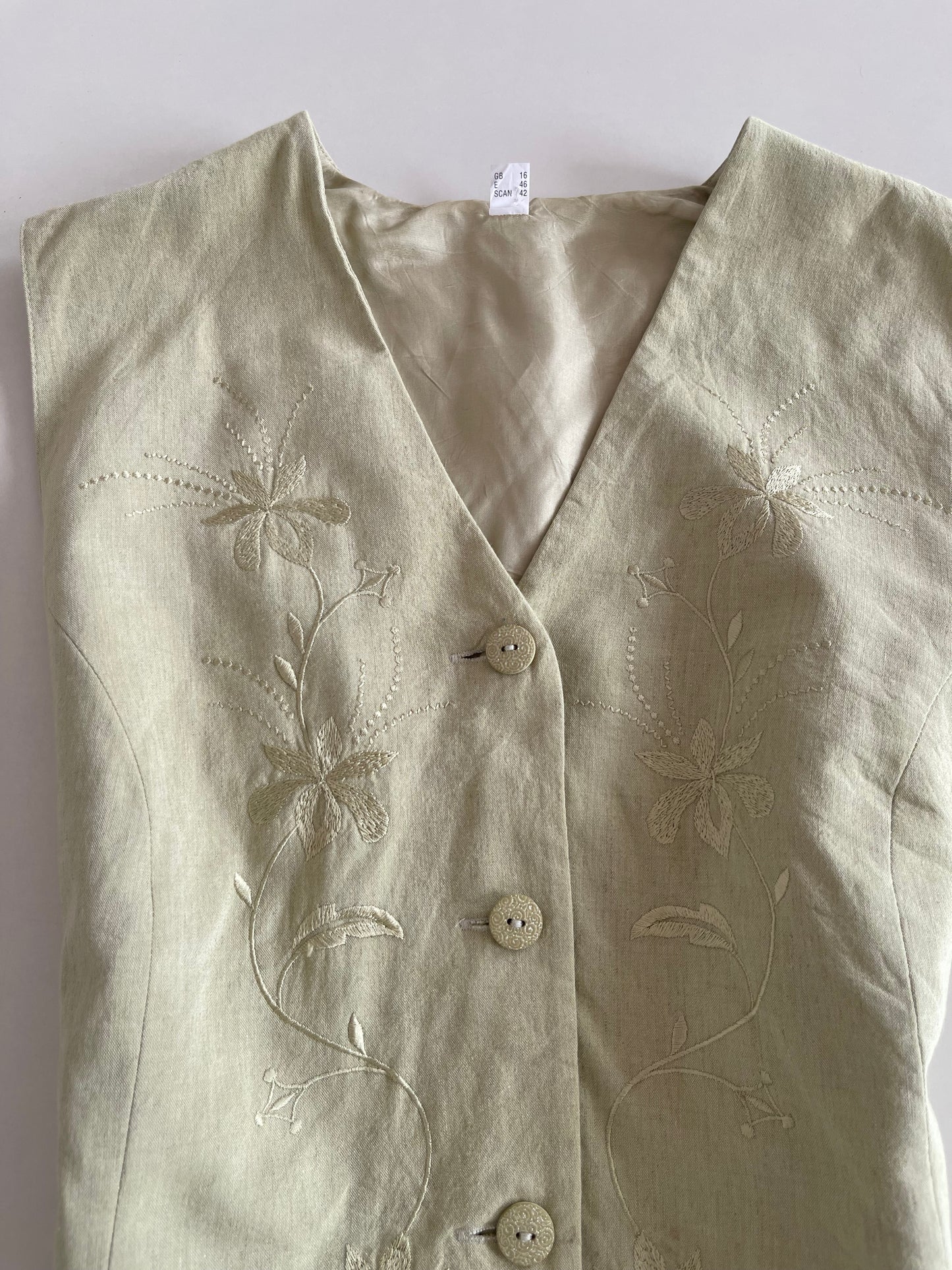 Embroidered Waistcoat -Bust 38