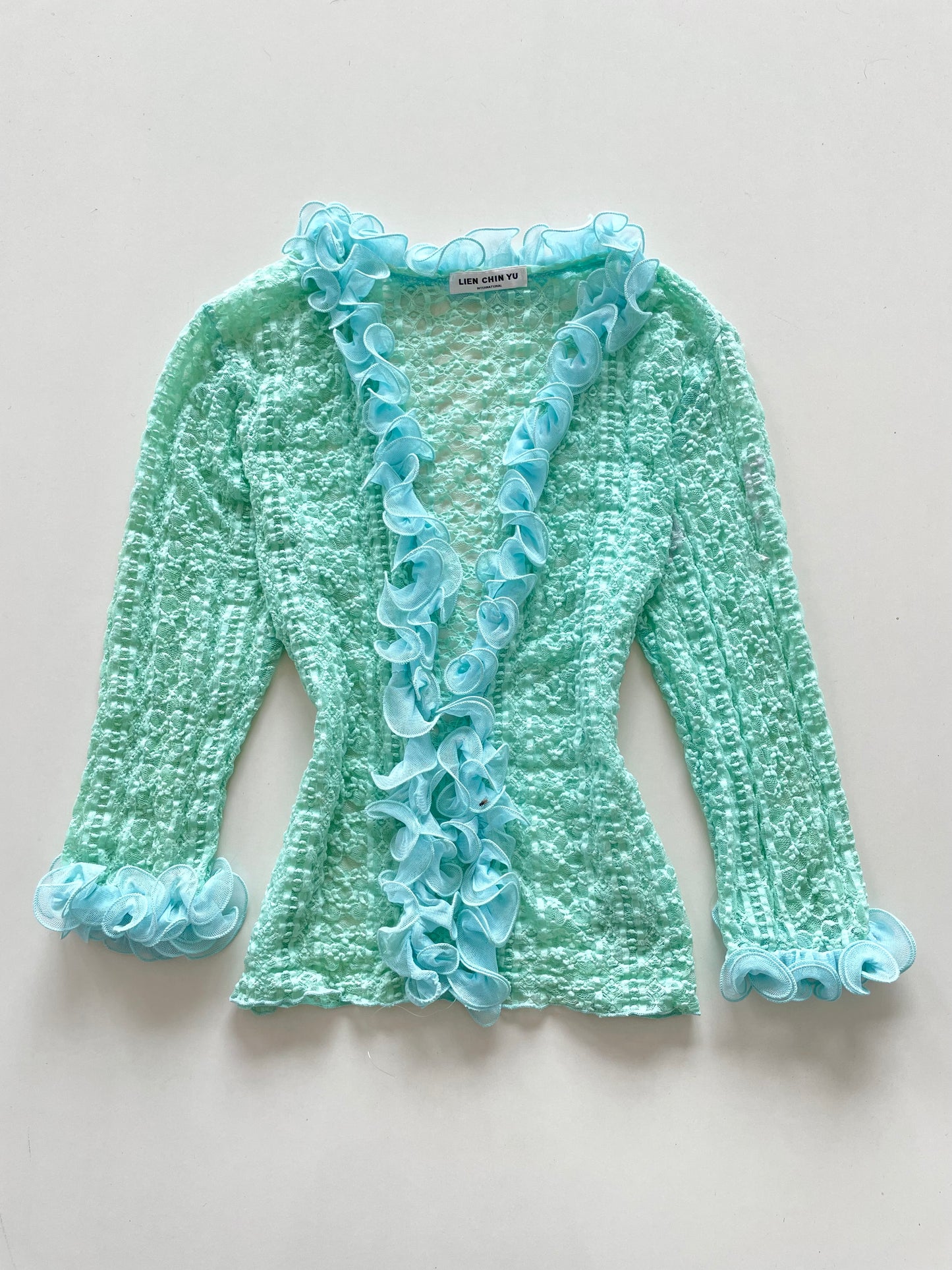 Lien Chin Yu Lacy Sheer Shrug-Bust 36