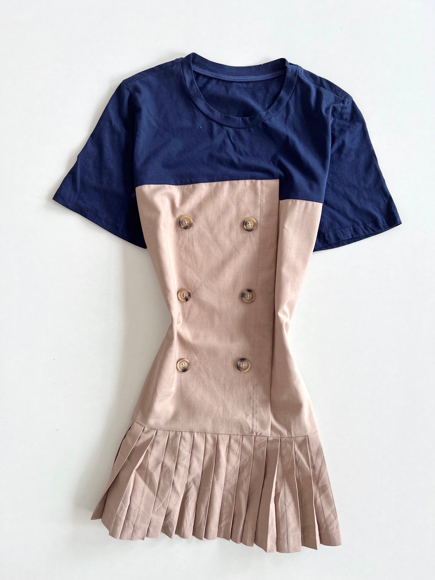 Blue & Beige Dress-Bust 36