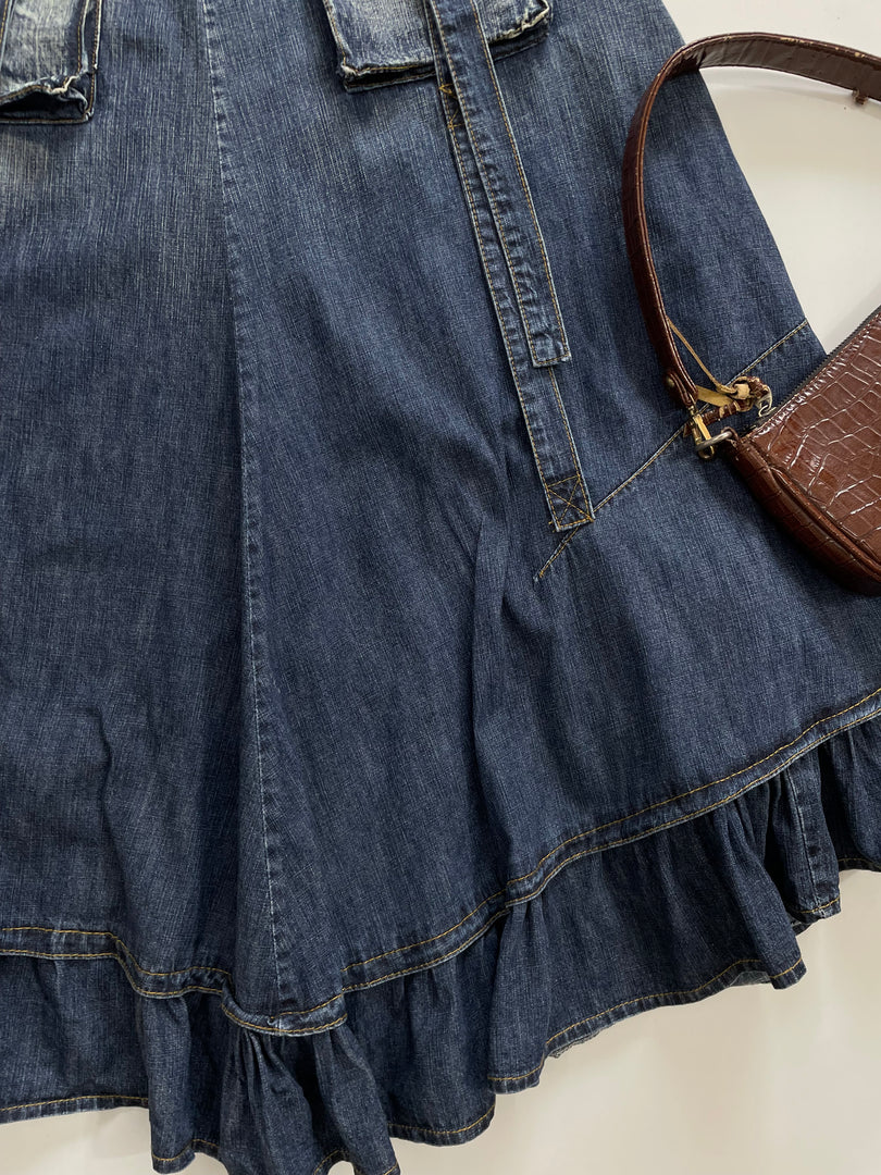 Vintage Denim Skirt-Waist 32