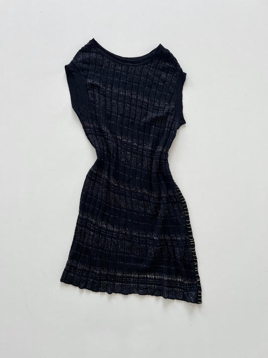 Y2k Grunge Shimmer Sheer Dress-Bust 34 to 36