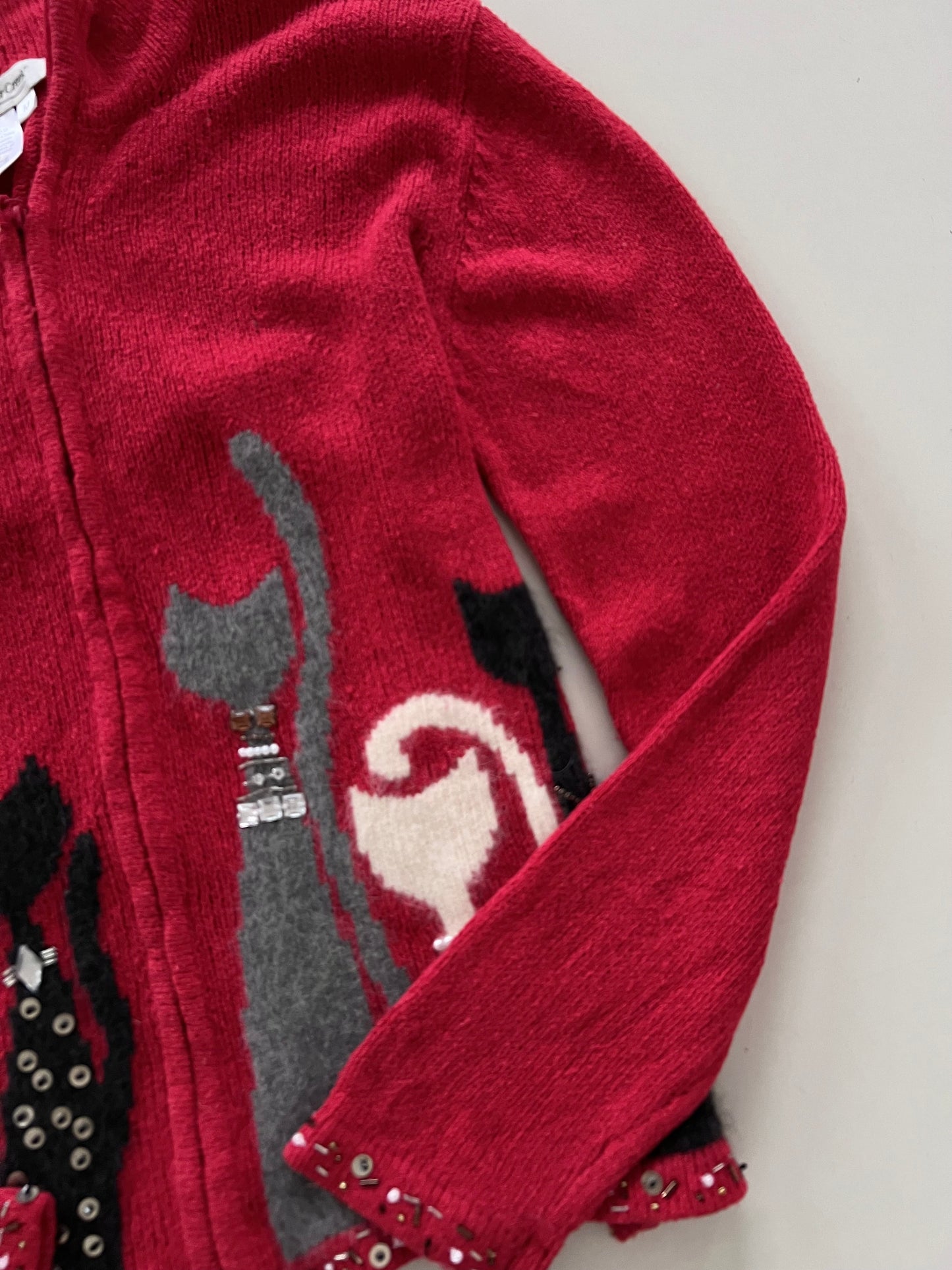 Coldwater Creek Embroidered Zipper -Bust 42
