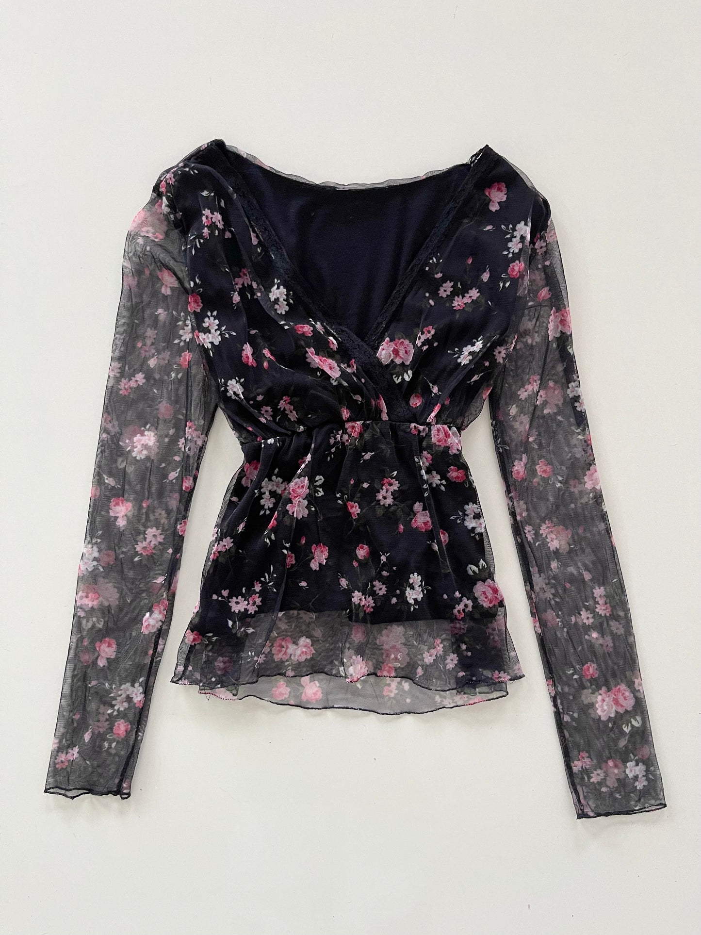 Rosas Vintage Top-Bust 34 to 36