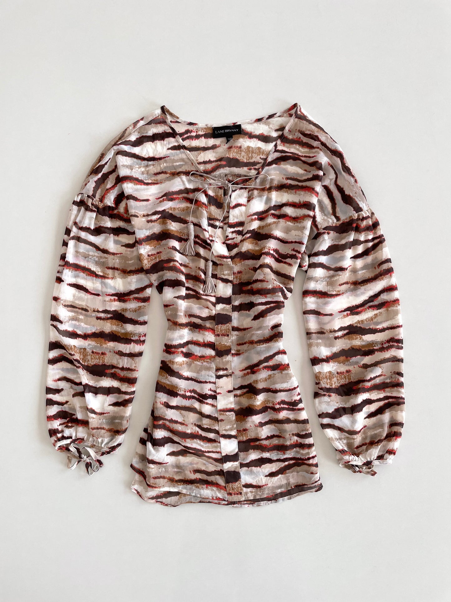 Lane Bryant Sheer Top-Bust 52