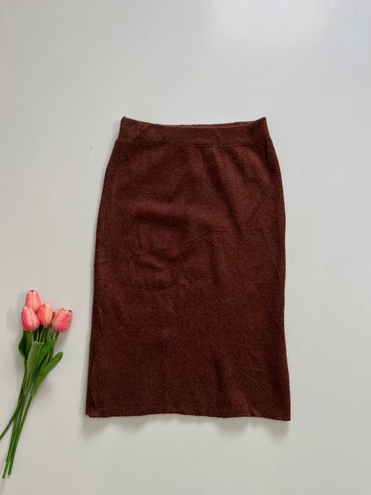 BROWN WINTER SKIRT - WAIST 30 TO 34