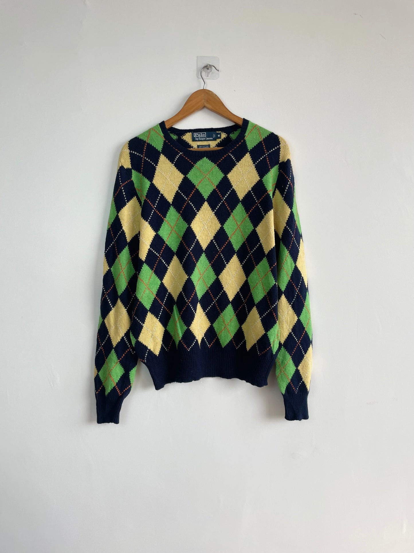 Vintage Ralph Lauren 85% Cotton 15% Cashmere Cotton Pullover-Chest 46
