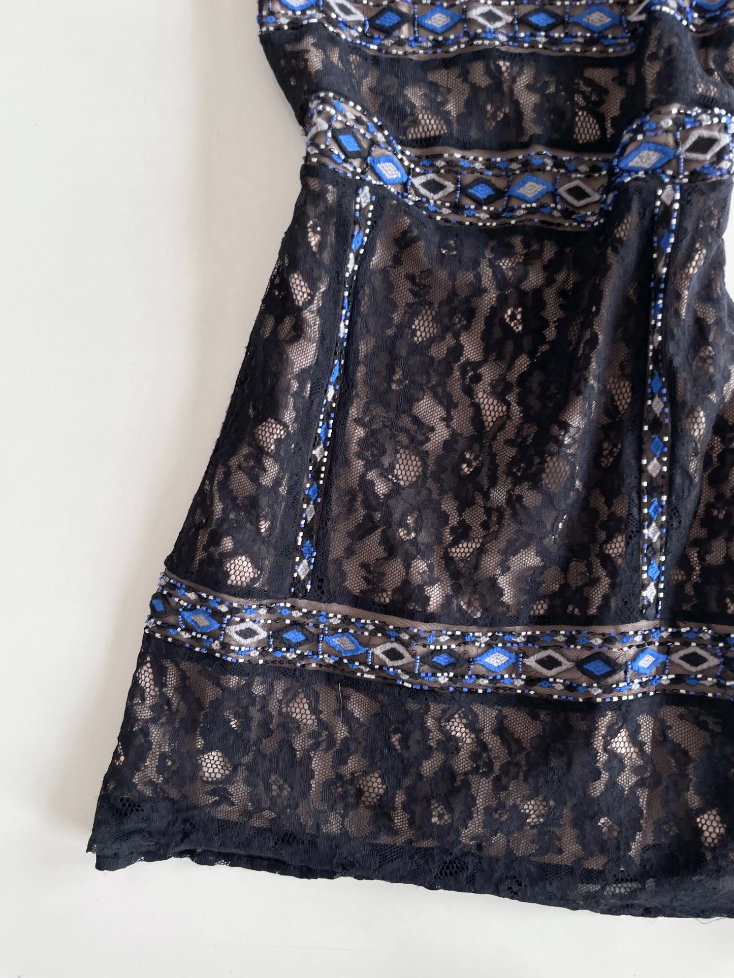 Guess Vintage Embroidered Dress-Bust 36