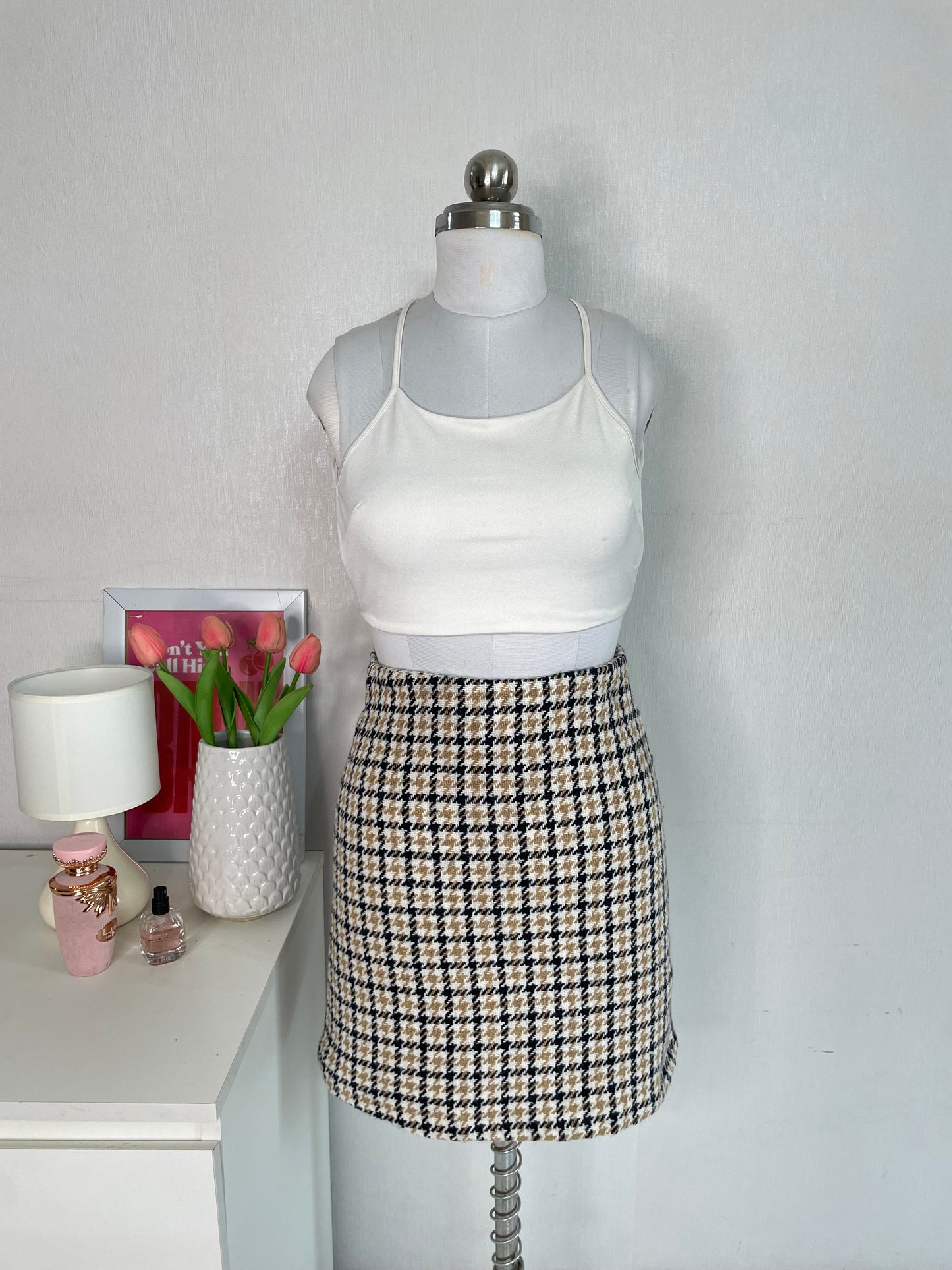 KOOKAI TWEED SKIRT - WAIST 24