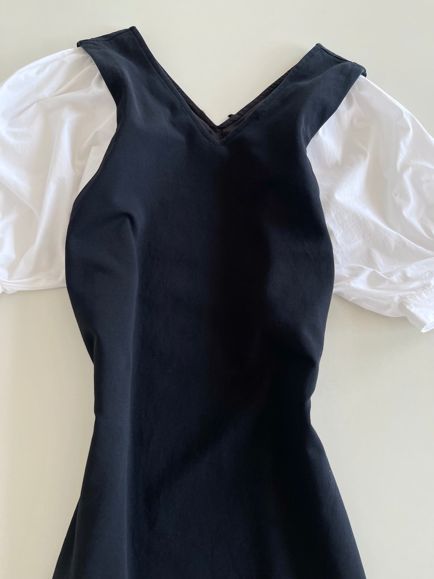 Korean Puffy Sleeve Dress-Bust 44 to 48