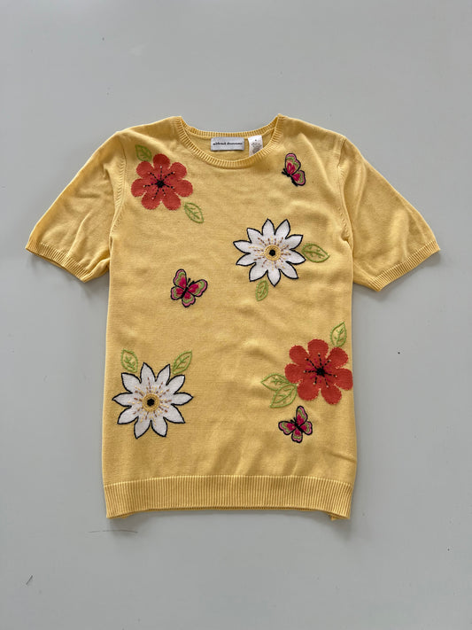 Alfred Dunner Embroidered Sweater-Bust 38