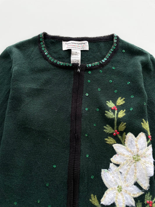 Tiara International Embroidered Sweater-Bust 40