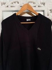 Lacoste Vintage Black Sweater-Bust 48
