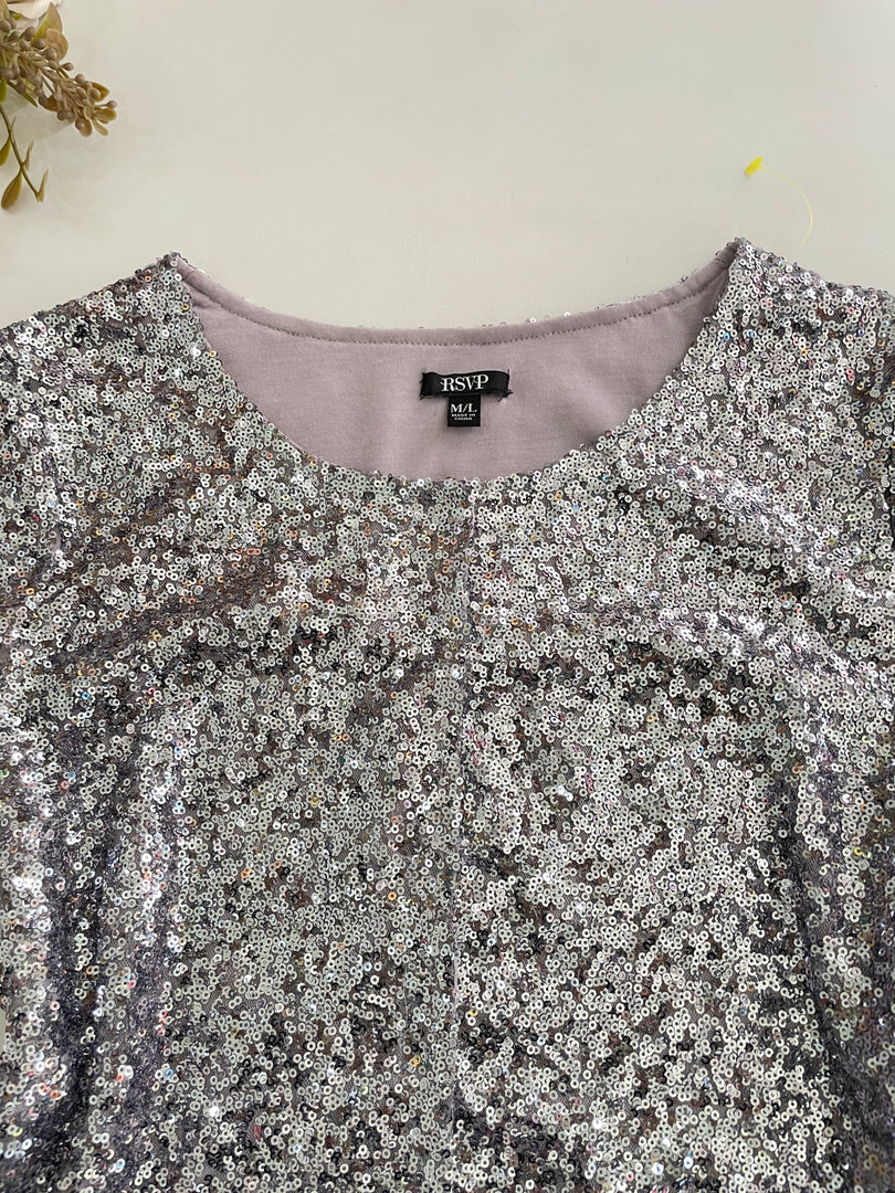 Sequin Top-Bust 36