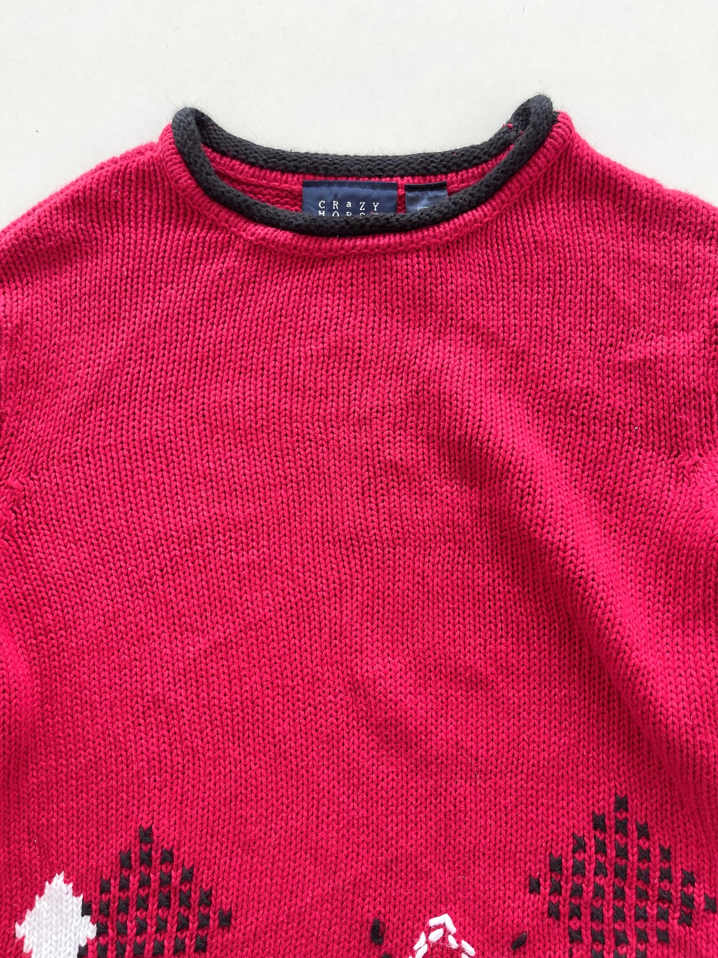 Crazy Horse Vintage Embroidered Sweater-Bust 46